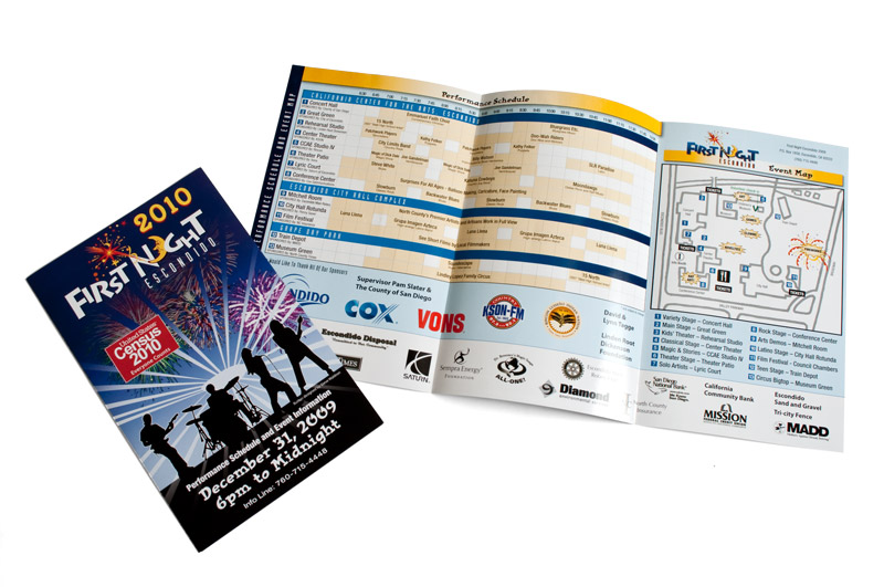 Image of 1st Night Escondido Brochure