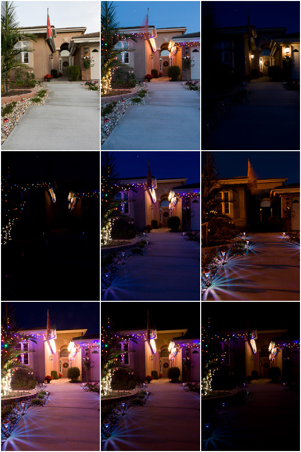 original bracketed images of Holiday Lights home