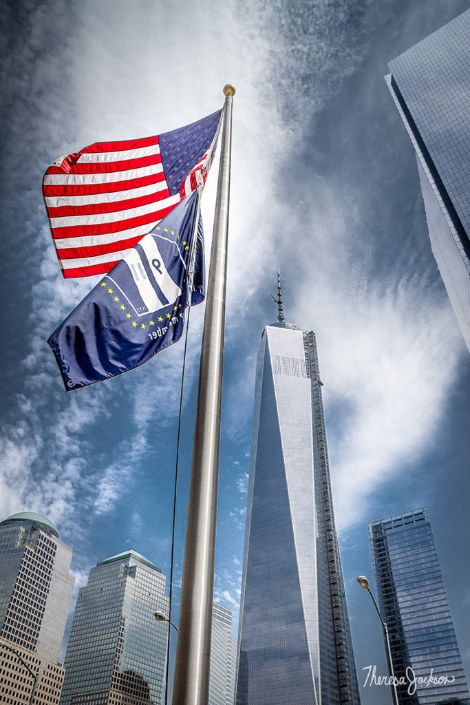 9/11 memorial flag pole